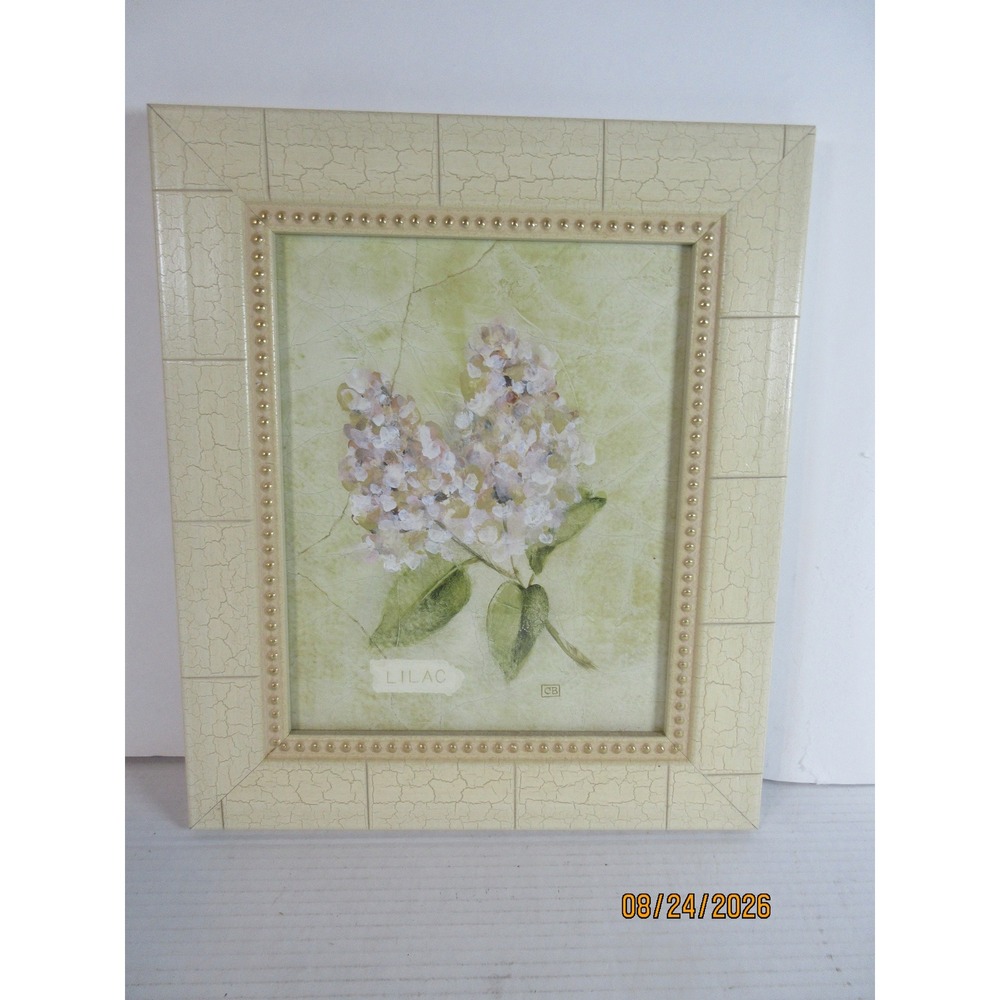 Blum Lilac Floral Art Print Custom Framed Washington Street Gallery Cape May NJ